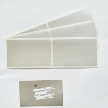 35*58 ミリメートル 50 個シルバーゴールド粘着スクラッチオフステッカー DIY パスワード手作りスクラッチストライプカードフィルム