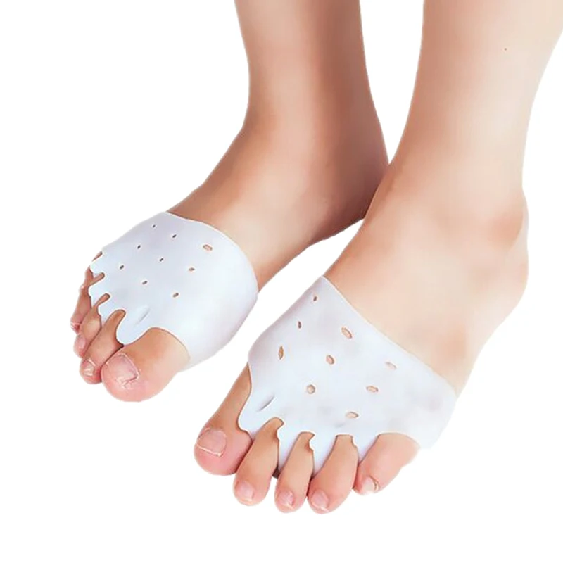 Semelles légères respirantes en Silicone, 1 paire, coussin avant-pied réutilisable, soulagement de la douleur, baskets à talons hauts, accessoires de soins des pieds