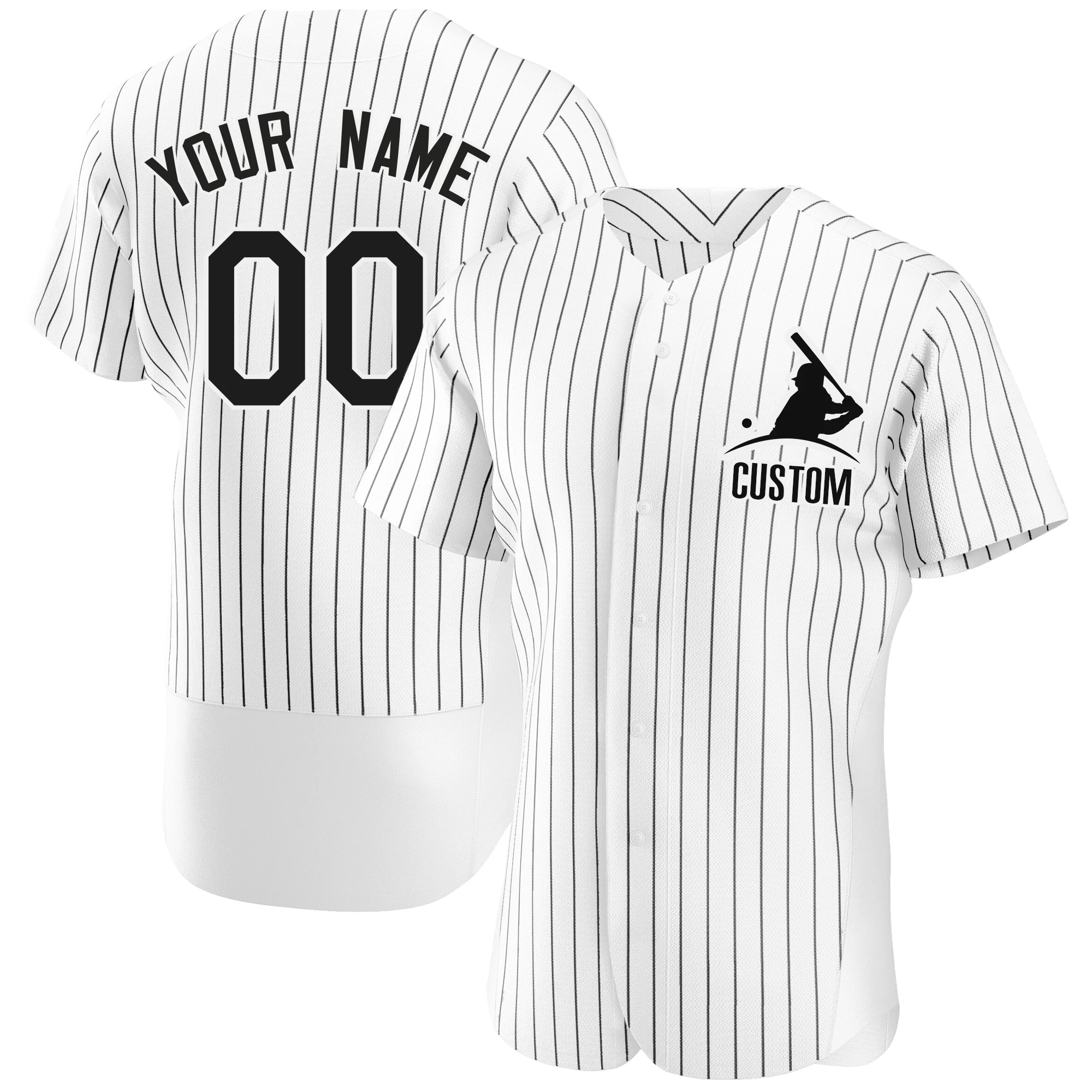 High Quality Baseball Jersey Print Team Name,Number Customized Mesh Breathable Sleeve Sportswear for Men/Women/Kids Any Colour