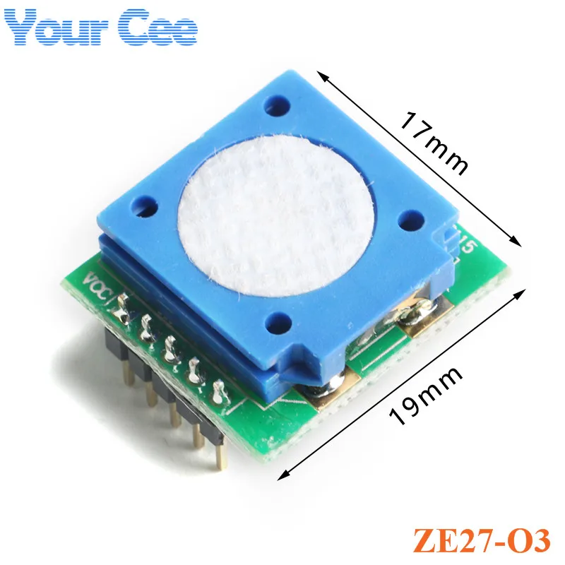 2pcs/1pc ZE27-O3 Electrochemical Ozone Detection ZE27 High Precision O3 Gas Sensor 0-10ppm UART for Civilian Disinfection Cabine