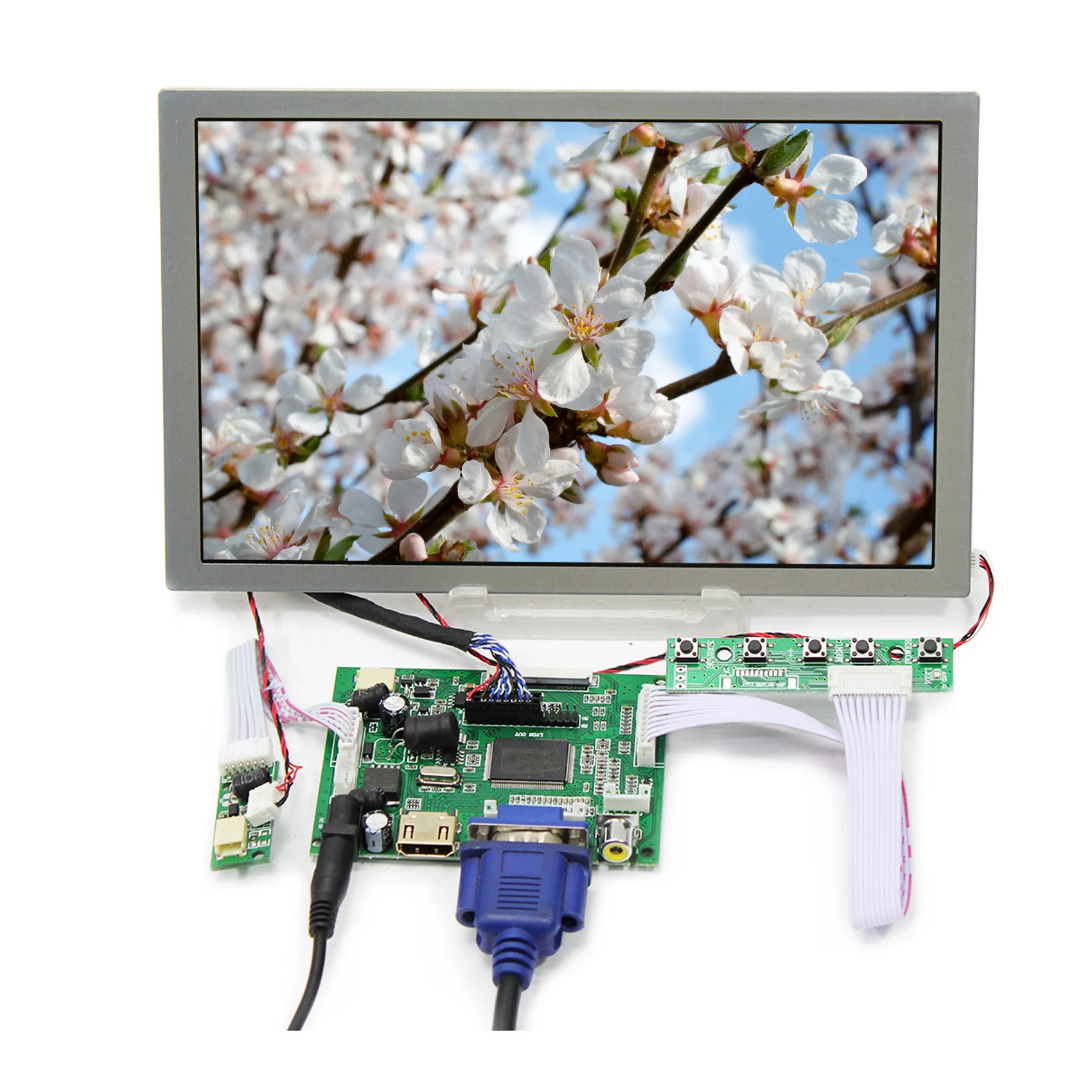 

9inch AA090ME01 800X480 IPS LCD Screen 9" Brightness 400nits with HD-MI VGA 2AV LCD Controller Board