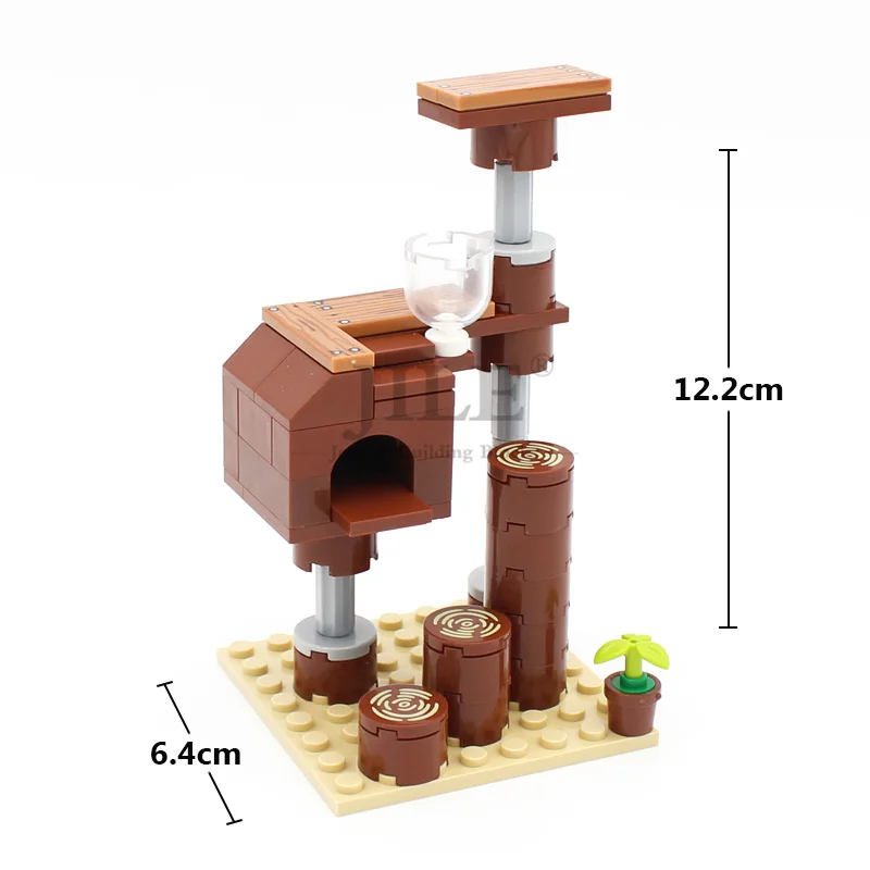 Moc Bouwstenen Kat Klimrek Boom Huis Model Diy Constructies Bakstenen Creatie Speelgoed Compatibel Met Gemonteerd