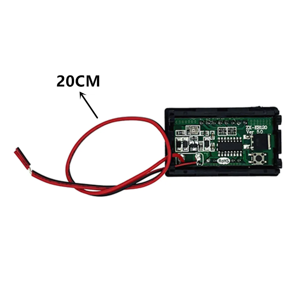 Car Battery Charge Level Indicator 12V 24V 36V 48V 60V 72V Lithium Battery Capacity Meter Test Display LED Tester Voltmeter