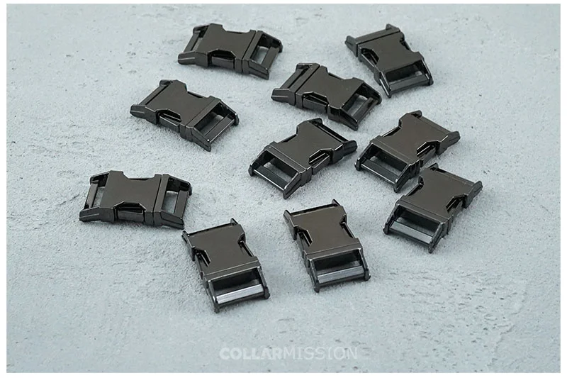1pc Metal Colorful Side Release Curved Buckles Durable Plated Buckle 10mm, 15mm, 20mm, 25mm Dog Collar Paracord DIY Accessories