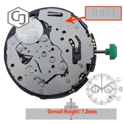 Genuine MIYOTA JAPAN Chrono OS21 Date At 4.5 Quartz Watch Movement Parts