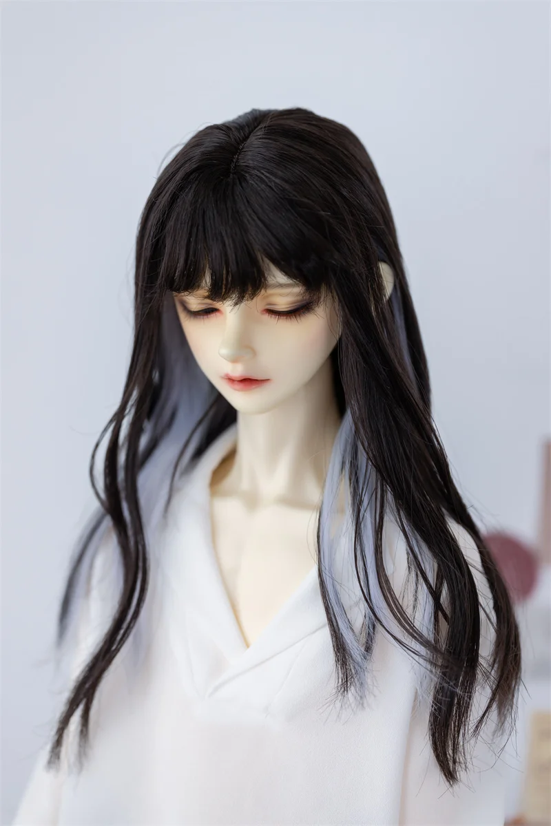 BJD/SD wig Multi-colored Milk silk long straight hair 1/3& 1/4 &1/6 BJD Doll accessories(no doll)