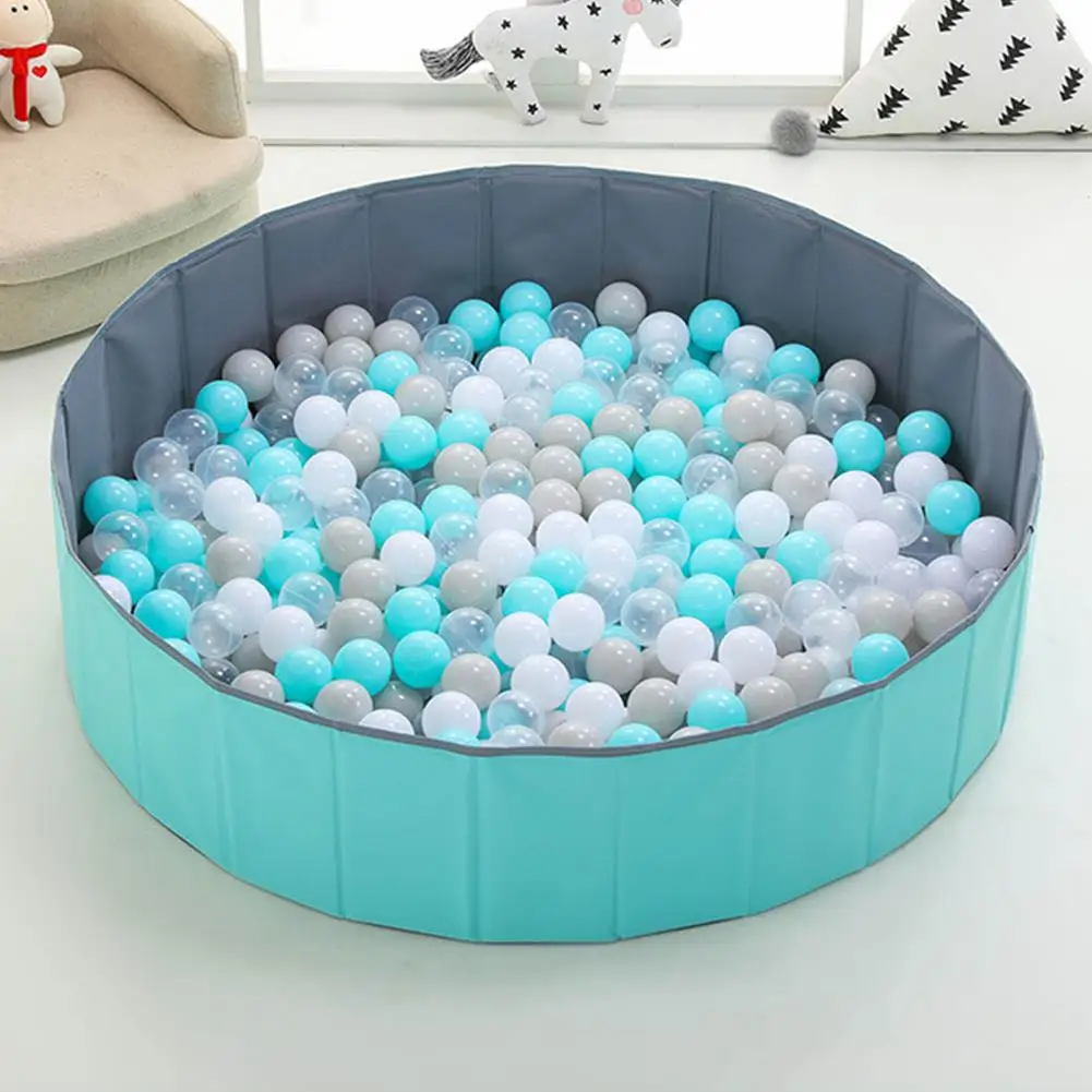 Ocean Ball Pool Children Home Folding Ball Pool Toy Indoor Fence Baby Bubble Color Ball Game Multi-function Folding Pool