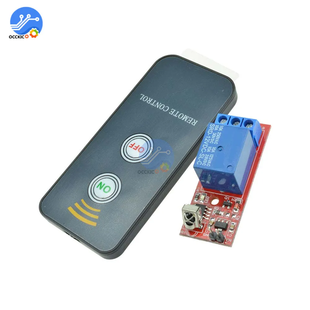 DC 5V 12V 1 Channel Remote Control Relay Module IR Smart Switch Universal Controller for Gate Garage Door open