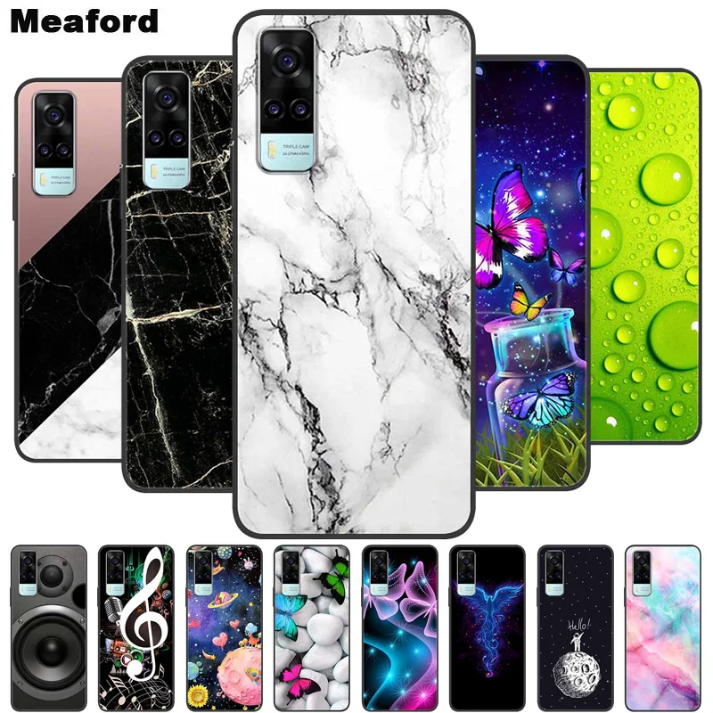 For vivo Y31 2021 Case Marble Soft Silicone Back Case for Vivo Y53S 4G V2036 Phone Cover for Vivo Y 31 VivoY31 2021 Coque Funda