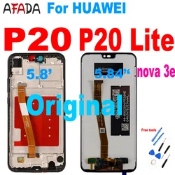 Huawei P20 LCD Display EML-L22 EML-L09 EML-L29 For HUAWEI P20 Lite ANE-LX1 Nova 3e LCD Display Touch Screen Digitizer Assembly