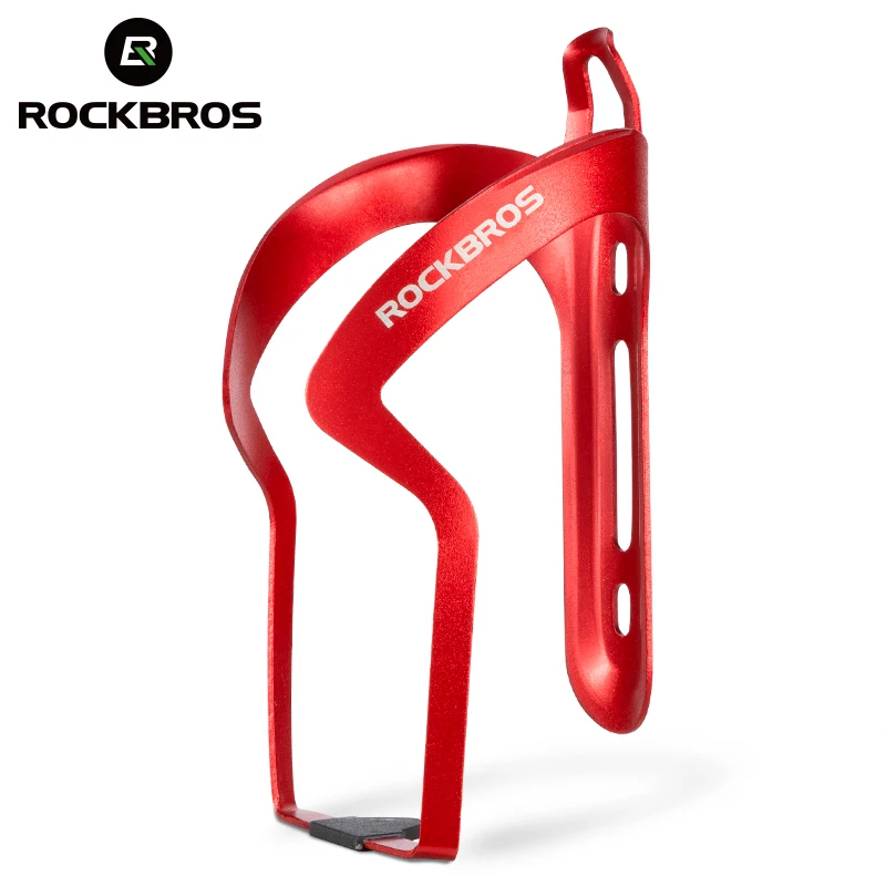 ROCKBROS-portabotellas para bicicleta, soporte ligero de aleación de aluminio para botella de agua y bebidas