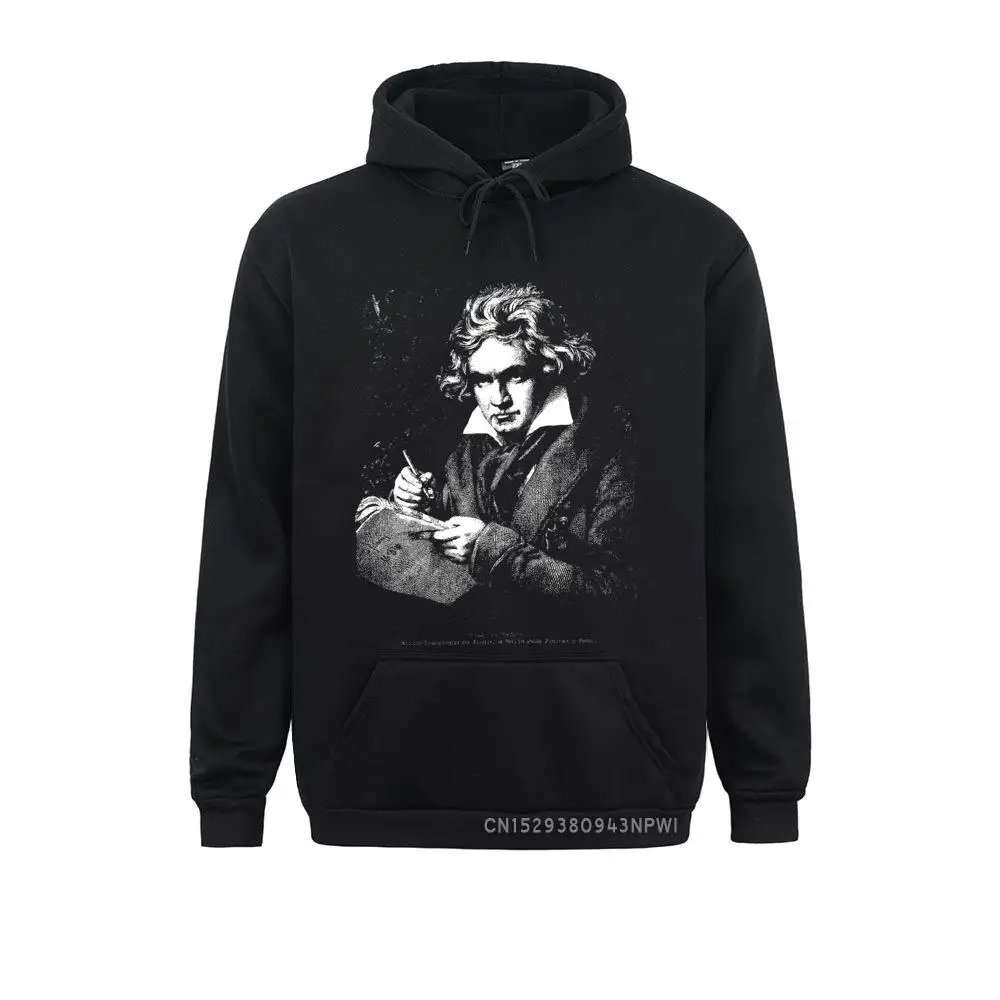 

Men's Beethoven Composer Hoodie Classical Music Teacher Novelty Pocket Male Sportswear Hoody Coats Original Sweatshirts