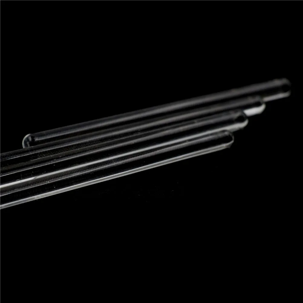 4pcs Glass Stirring Rod For Lab Use Stiring Stirrer Laboratory Transparent School Glass Buret Mixer 6*100mm