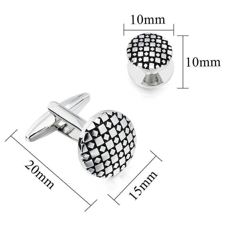 HAWSON Classic Cuff Links and Tuxedo Studs Set for Men\'s Party Meeting Gift for Him With Gift Box