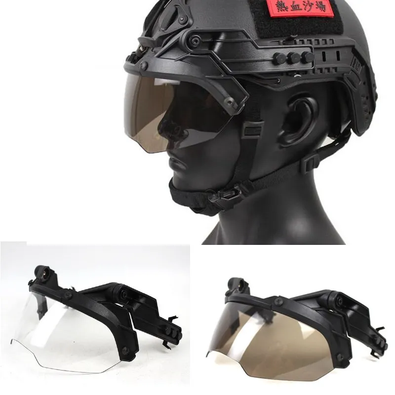 OP Gafas tácticas universales para casco MICH, graduables