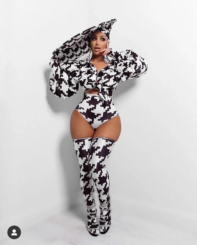 Kostium w paski zebry pokaz klubu nocnego moda Jazz Disco Bar Party strój do klubu nocnego strój piosenkarki tancerz strój sceniczny