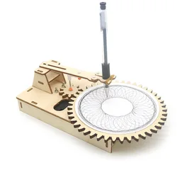 목제 전동 드로잉 머신, DIY 모델, 교육 기술 키트