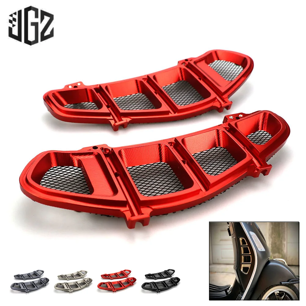 

Motorcycle Left Right Radiator Guard Grille Protector Bezel Cover For VESPA GTS 250 300 2013 2014 2015 2016 2017 2018 2019 2020