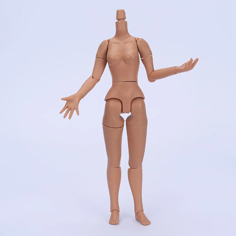 19 Joints Movable Body Blythe Doll White Beige Brown Color Blythy Doll Body DIY Dressing Doll Accessories Girl Doll Parts