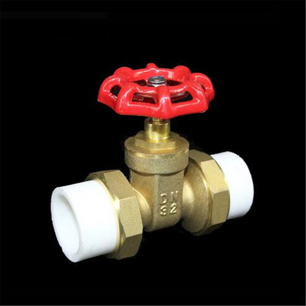 PPR Double Live Gate Valve 20 25 32 Live Valve Full Copper  PPR Thickened Valve Cut-off Gate Valve