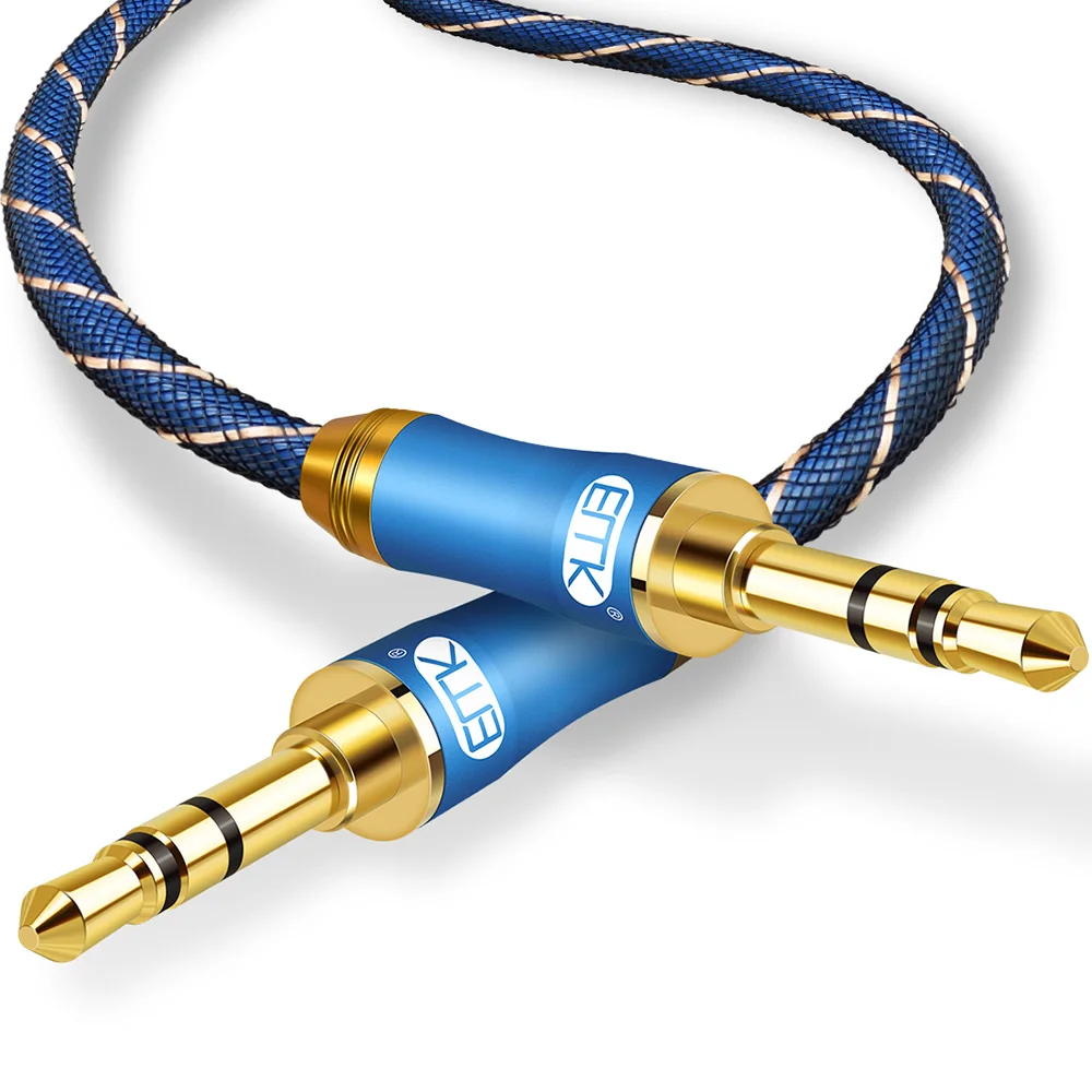 3.5mm to 3.5mm Audio Cable Male to Male Aux Cable 0.5m 1m 2m 3m 5m black grey jack 3.5mm cable For phone Car headphone MP4