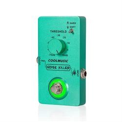 Coolmusic Electric Guitar Noise Killer Noise Gate Suppressor Effect Pedal 2 Modes Aluminium-alloy True Bypass Guitar Accessories