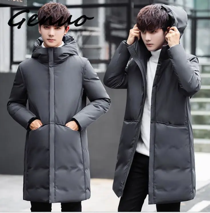 2019 Chất Lượng Cao 90% Vịt Trắng Dày Xuống Áo Khoác Áo Khoác Nam Tuyết Parkas Nam Ấm Thương Hiệu Quần Áo Mùa Đông Xuống Áo Khoác áo Khoác Ngoài