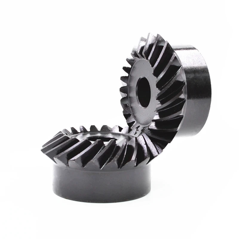 1M 20T Spiral Bevel Gear 1:1 90° 6/8/10mm Helical 45# Steel Bevel gear