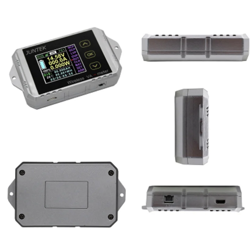 

VAT1100 0-400V 0-300A Wireless Color Screen DC Voltmeter and Amperometer Power Meter Battery Tester Coulometer