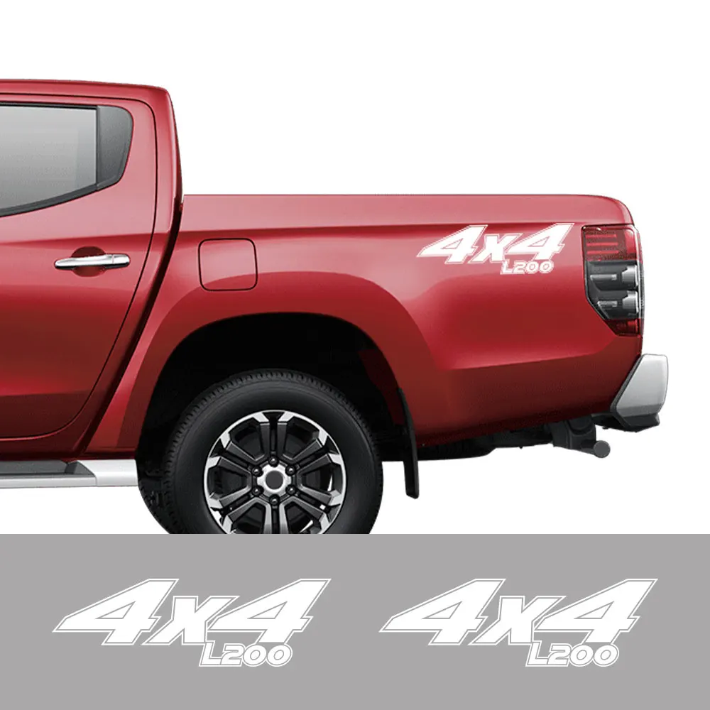 Pickup Rear Bed Side Decals For Mitsubishi L200 Triton Truck Graphic 4x4 Car Vinyl Decor Sticker Cover Auto Tuning Accessories