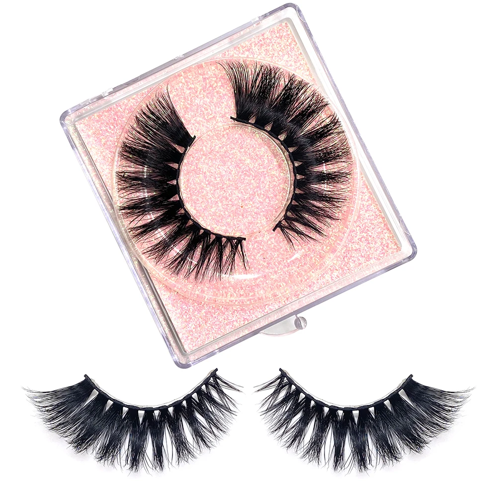 21mm 5D False Eyelashes Eye Make-Up Mink Hair Soft Hair Tips Natural Dyeing Wedding Trip Party Activities