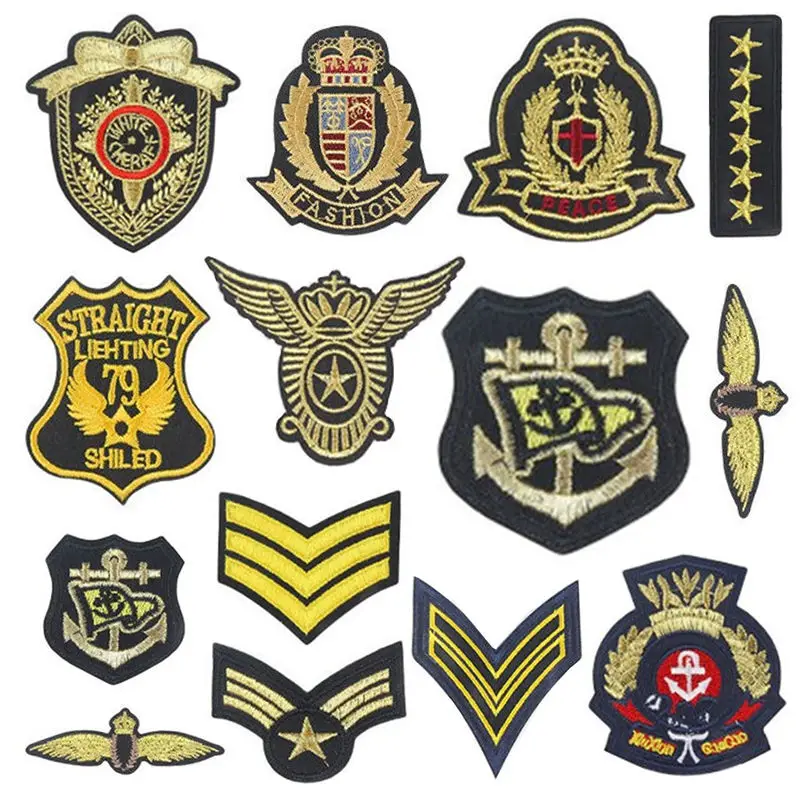 33Pcs/Pack Badge Armband Embroidery Patches For Girls Kids Sew Iron on Clothing Applique Sticker Accessory Diy Jacket Decoration