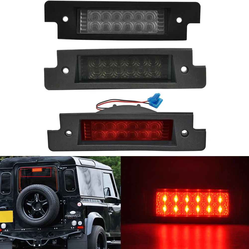 LED 3Rd Brake Light High Mount Stop Light For Land Rover Discovery Series I II 1994 1995 1996 -1999 1999-2004 Defender 90/110