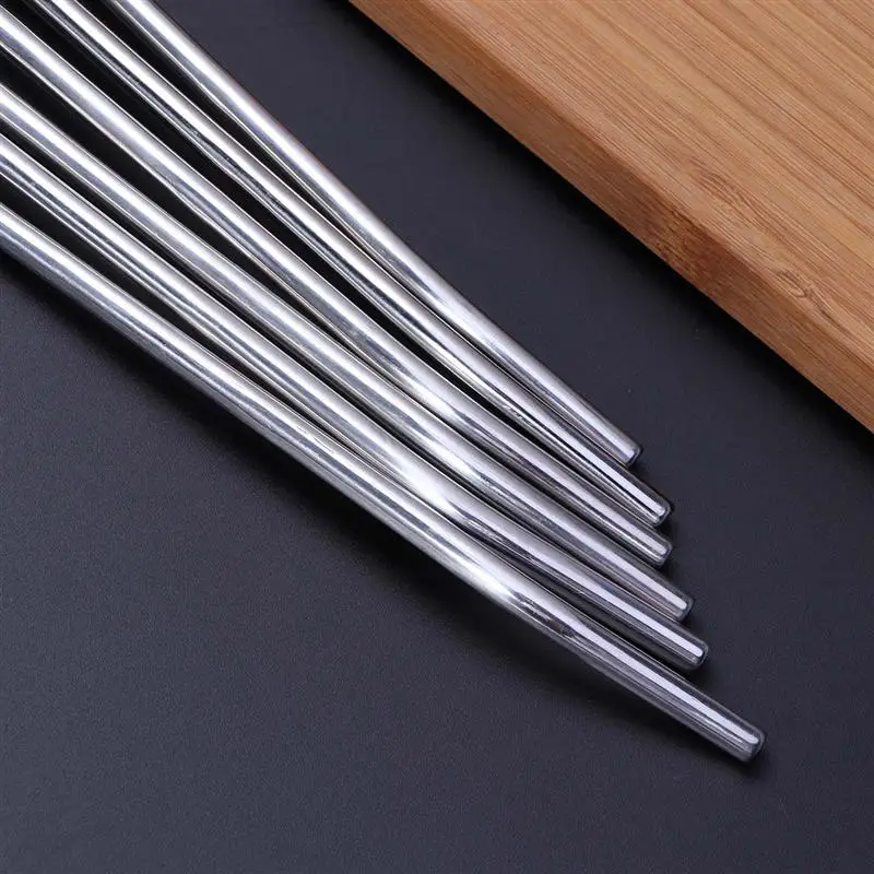 6Pcs Stainless Steel Drinking Straw Spoon Reusable Coffee Spoon Stirrers Grounds Cocktail Smoothie Stirrer Spoon Tea Tools Bar