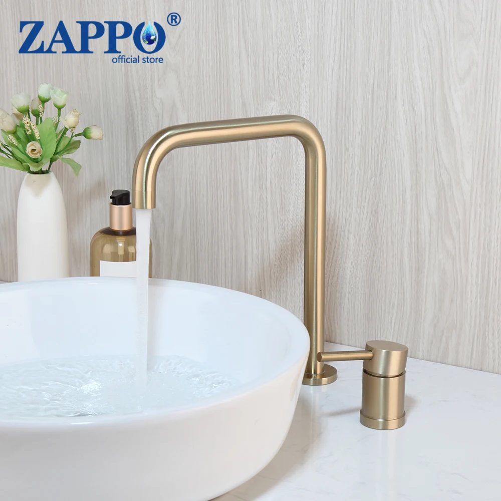 

ZAPPO Bathroom Bathtub Faucet Set with Handheld Shower Tub Faucet Hot and Cold Water Mixer Bath Faucet Gold Bathtub Tap