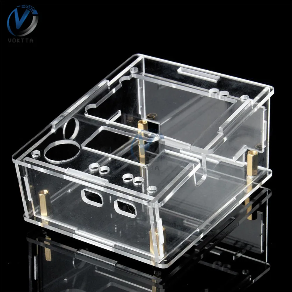 Mega328 Transistor Tester Case Shell Clear Acrylic LCR-T4 M328 Protect Cover DIY Kits Box Holder