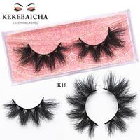 KEKEBAICHA 5D Mink Eyelashes Makeup Eyelashes 3D Mink Lashes Fluffy Soft Wispy Volume Thick Long Mink False Eyelashes K18 Lashes