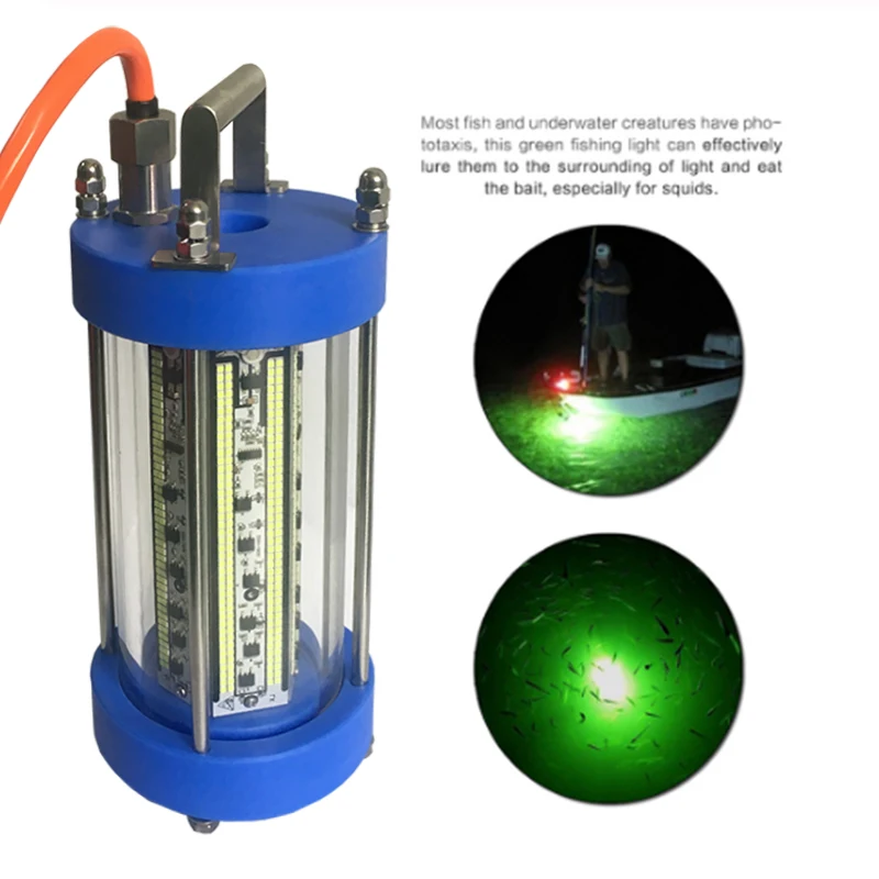 

AC220V 550W/600W pesca led fish attracting LED Green Underwater Fish Night Fishing Light Squid Lamp Lure Bait Finder