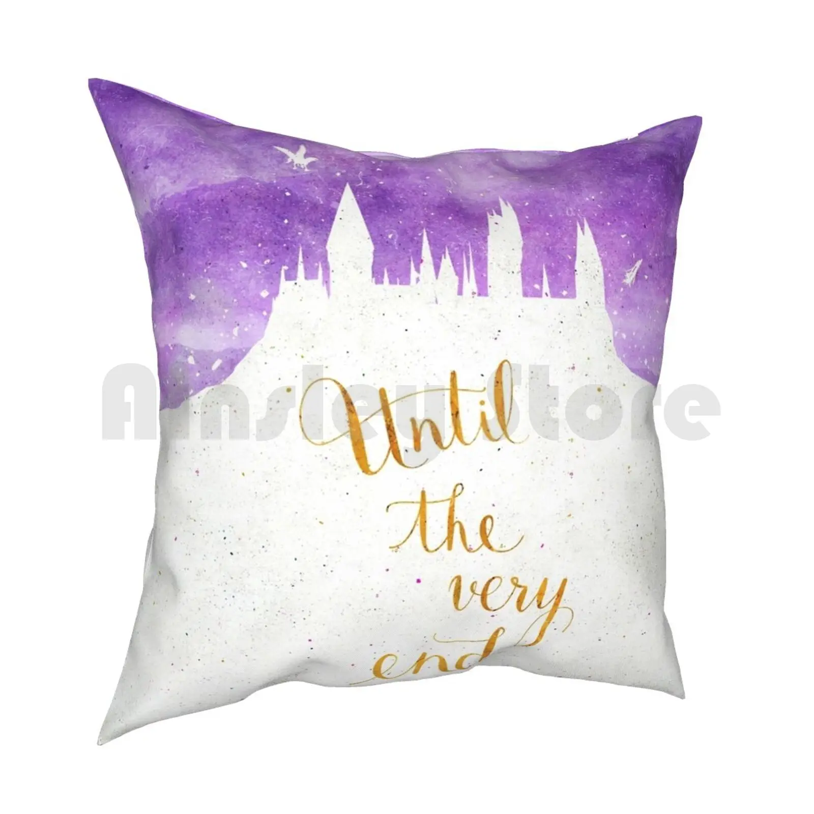 Until The Very End Pillow Case Printed Home Soft Throw Pillow Always Geek Glasses Scar Bolt Lightening Film Pop Culture