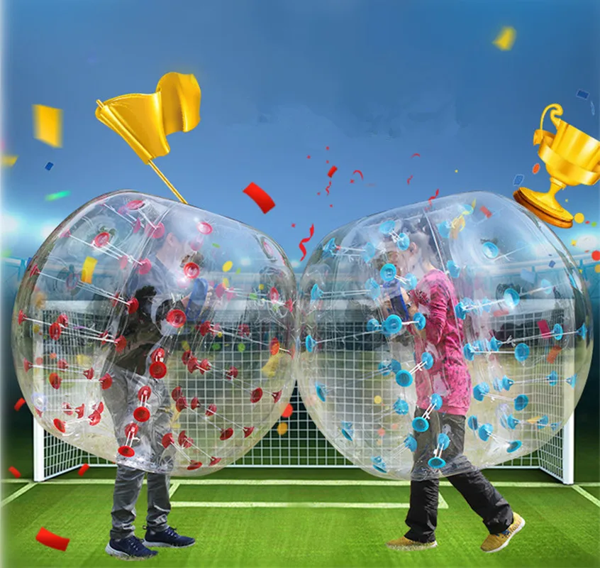 

Free Shipping 1.5m TPU Inflatable Football Bubble Ball Bumper Ball Body Zorbing Bubble Soccer Human Bouncer Bubbleball Zorb Ball