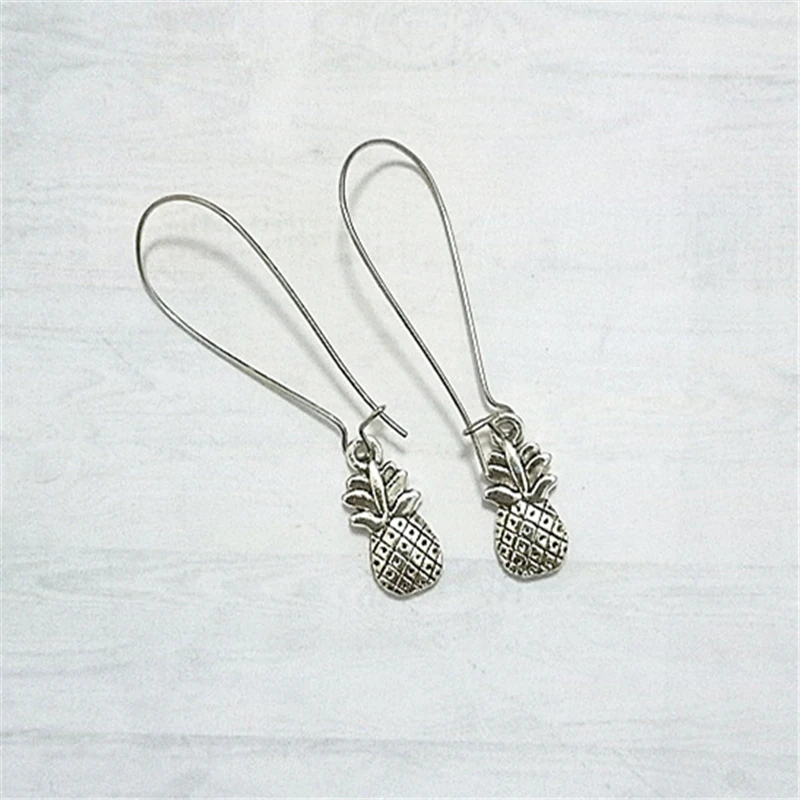 

Pineapple Earrings, Long Ear Wire Earrings, Long Earrings for Women, Bohemia Earrings, Fruit Earrings Food Jewelry