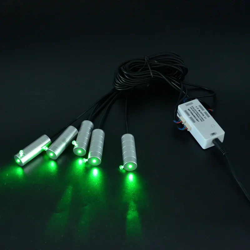 12V car instrument panel car door gap type modified atmosphere light one for five small light source colorful RGB