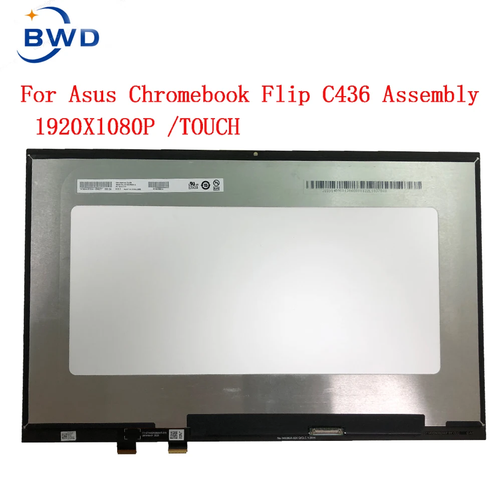 ORIGINAL14inch สำหรับ ASUS Chromebook Flip C436แล็ปท็อปจอ LCD Touch Screen Assembly