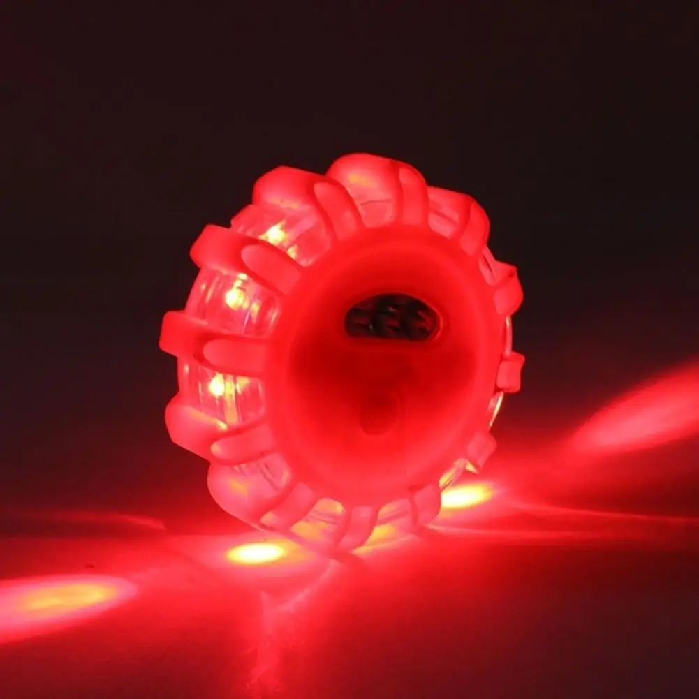 Magnetic Portable Orange Car Twinkle Star LED Road Flashing Warning Lights Roadside Safety Emergency Lamp Disc Beacon for Car