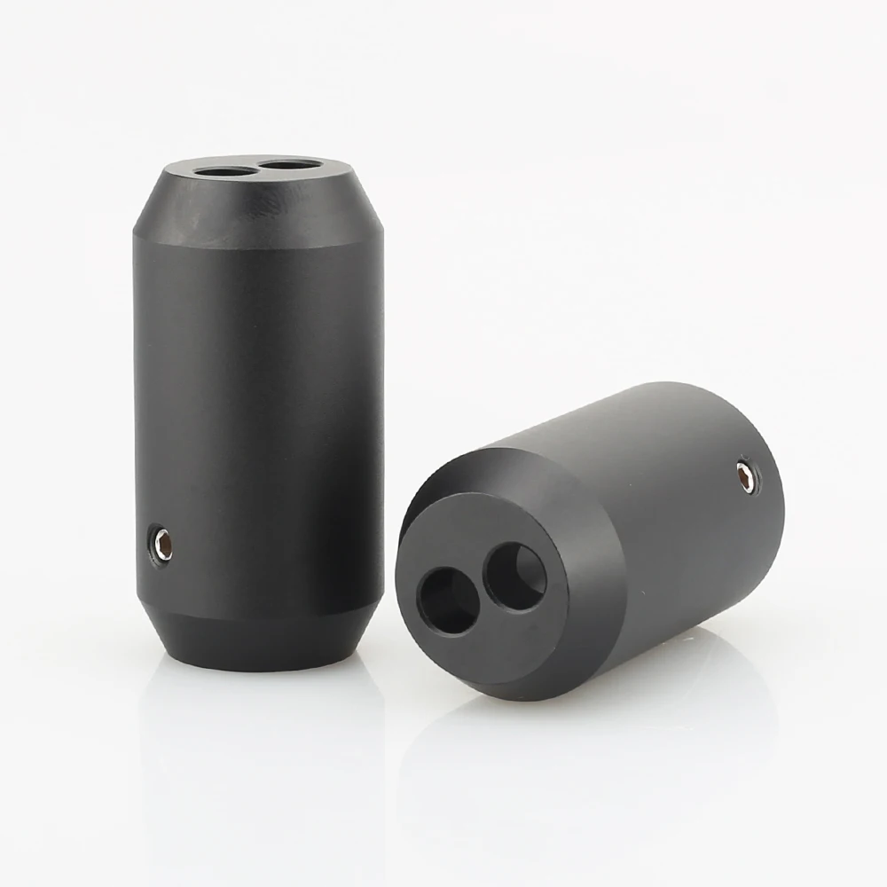 4 pezzi pantaloni Boot Y Splitter da 1 a 2 altoparlanti cavo RCA Audio connettore filo fai da te cavo altoparlante nero cavo pantaloni stivali