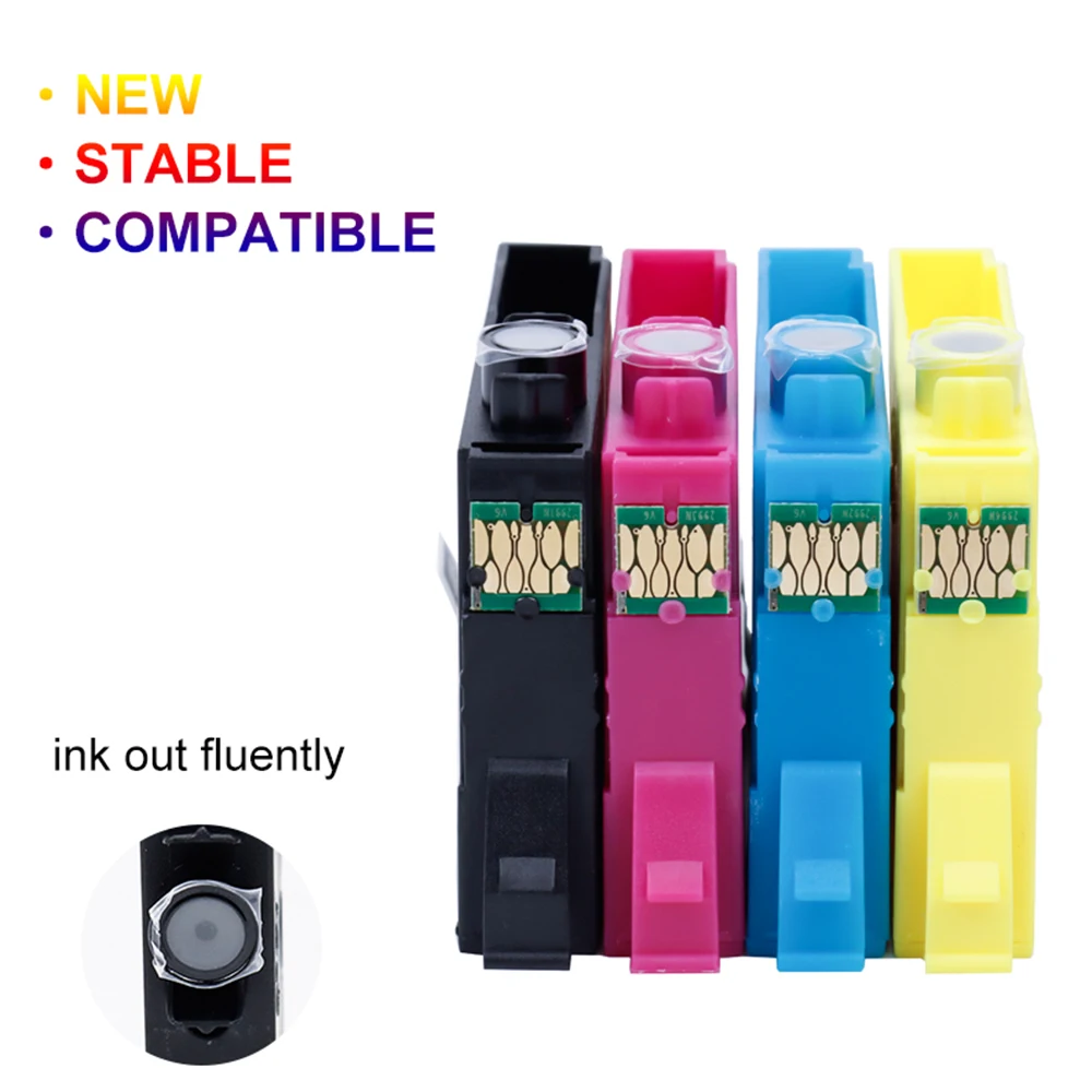 HS Compatible for Epson 502XL Cartridges Combo Pack 502 502-XL for XP-5105 XP5100 WF-2860DWF WF-2865DWF XP5105 WF-2860