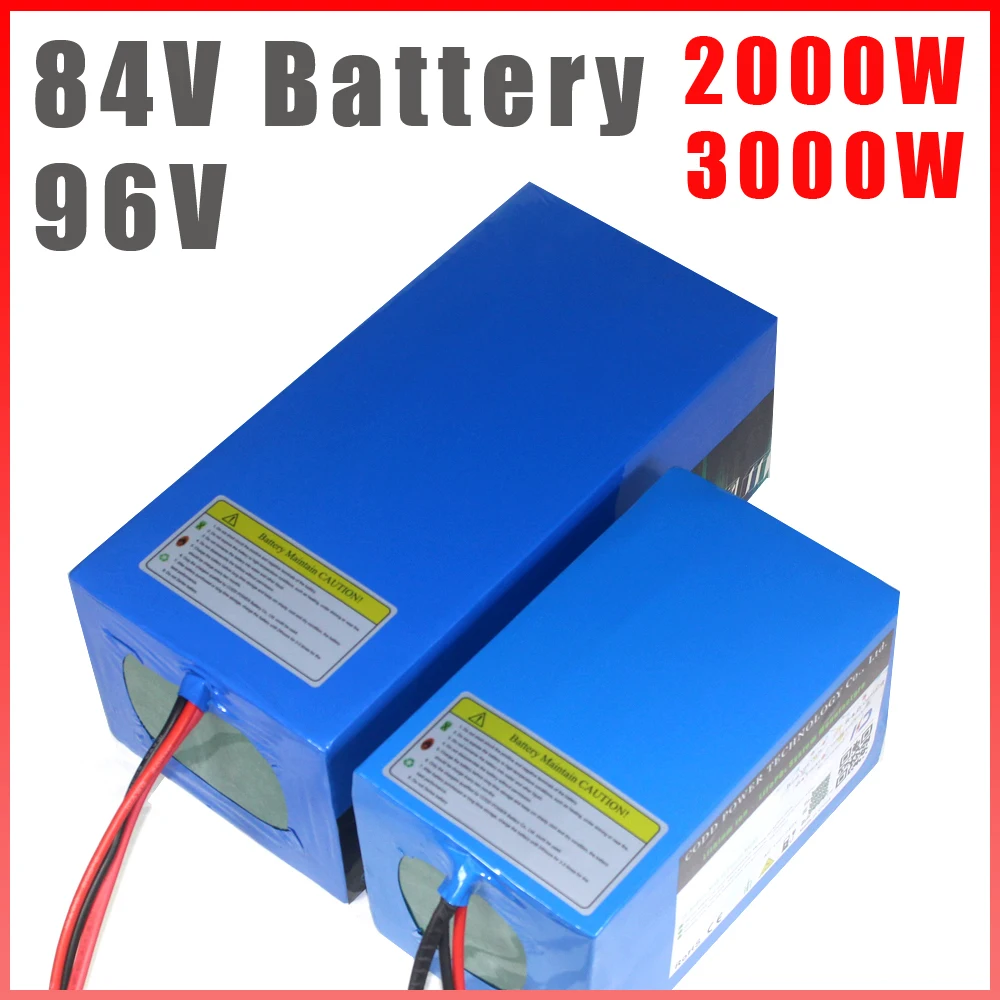 84V battery 96V electric bicycle battery 84V 2000W 4000W electric scooter battery 96V 40AH lithium battery pack with 5A charger