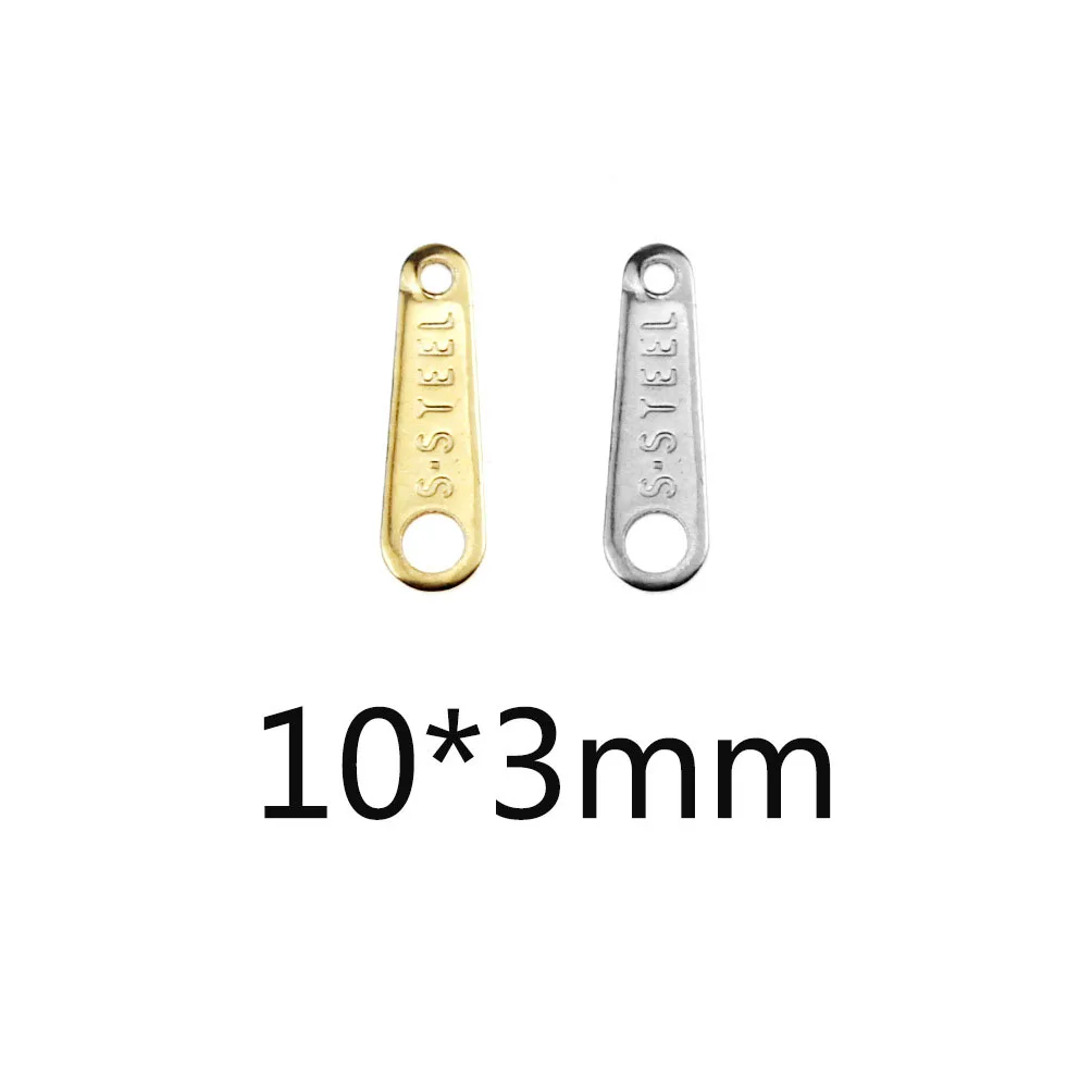 20/50pcs Wholesale Stainless Steel End Drop Antiallergic Unfading Vacuum Plate 2 Colors DIY Fashion Jewelry Lead/Nickle Free