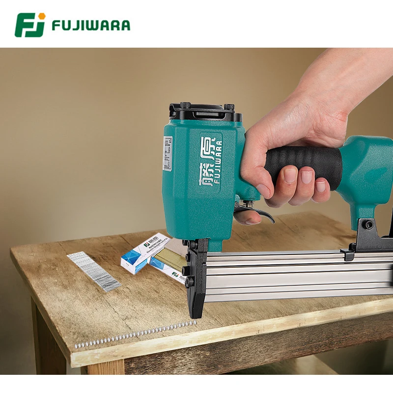 FUJIWARA Pneumatic Nail Gun F30 Straight Nails 422J 1013J-1022J U-shaped Air Nailer Stapler