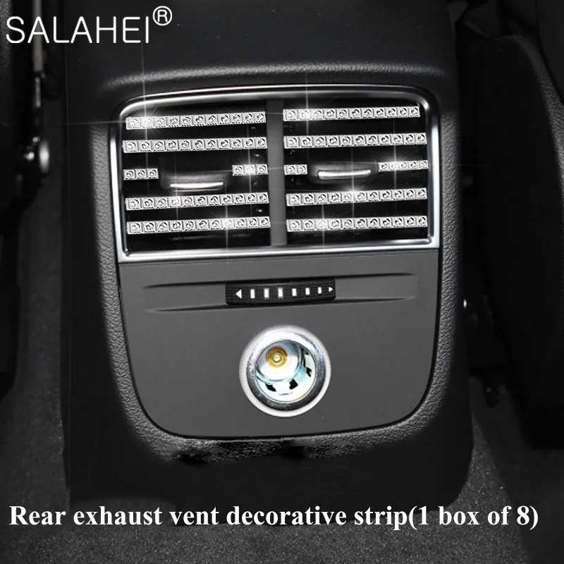 Luxury Crystal Diamond Car Steering Wheel Emblem Interior Rhinestone For Audi A3 S3 Q2L Decoration Stickers Car accessories